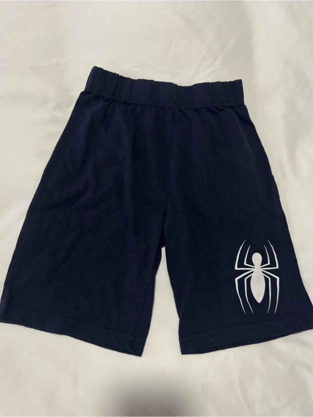 Marvel Spider-Man Boys Knit Shorts Dark Navy Blue Size 6